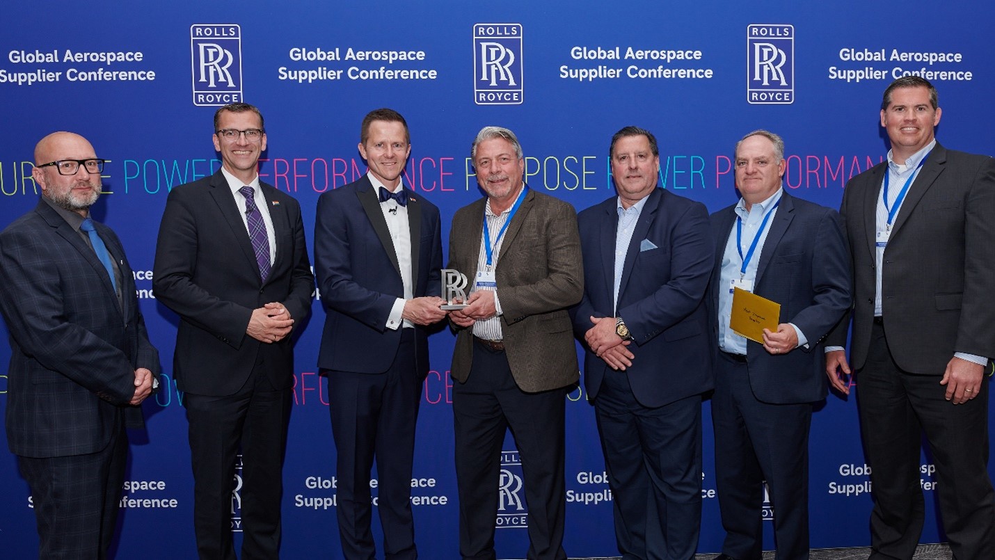Enjet Aero Bloomfield Honored by Rolls Royce